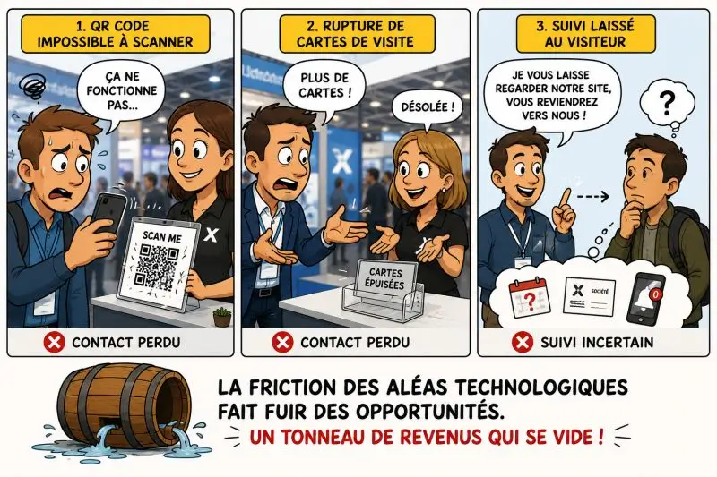 Collecte et suivi des contacts en salon professionnel