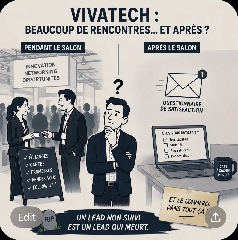 Performance en salon professionnel et conversations avec les visiteurs